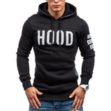 Men Winter Slim Hoodie Warm Pullover Sweatshirt Hooded Coat Outwear Tops