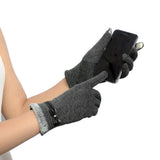 Womens Touch Screen Winter Warm Wrist Gloves Mittens