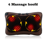 Electric Infrared Heating Kneading Neck Shoulder Back Body Spa Massage Pillow Car Chair Shiatsu Massager Relaxation Device hot