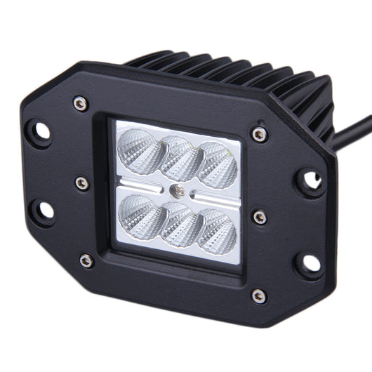 UNIVERSAL 1 x 4 INCH 18W for Square Flood LED Work Light Bar Bumper Off Road TRUCK for Jeep 4x4 SUV ATV Flood 12V