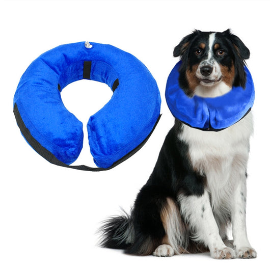 Protective Inflatable Collar Pet Cone E-Collar Soft Pet Recovery Collar
