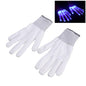 Pair of LED Lighting Gloves Flashing Fingers Rave Gloves Colorful Gloves for Light Show