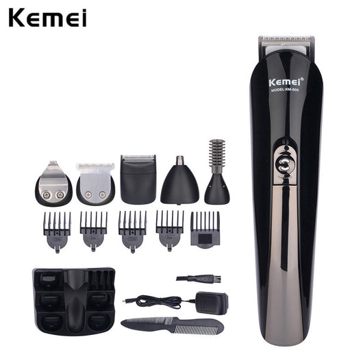 6 In 1 Men's Hair Clipper Electric Shaver Beard Trimmer Professional Rechargeable Razor Nose Ear Face Care Shaving Machine Kit42