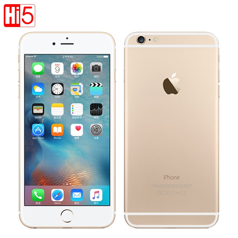 Unlocked Apple iphone 6 Plus wifi Single Sim Dual Core 16G/64GB ROM IOS 8MP video LTE Fingerprint 5.5" Smartphone mobile phone