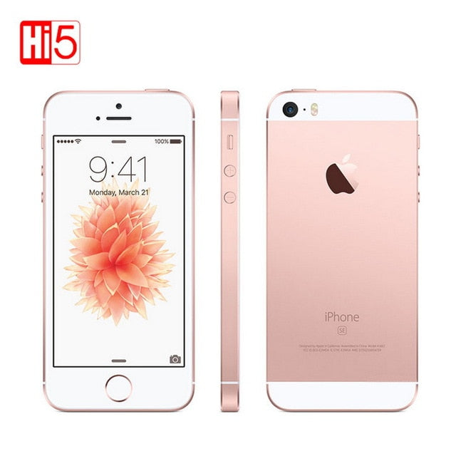 Unlocked Apple iphone SE Mobile Phone 2GB RAM 16GB/64GB ROM 4.0" Chip A9 iOS Dual core LTE Fingerprint Used smartphone