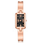 Rectangle watch Rose Gold Plated Women's Elegant Rhinestone Bracelet Fashion Watches