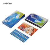 28Pcs/14Pair 3D White Gel Teeth Whitening Strips Oral Hygiene Care Double Elastic Tooth Whitening Strips Dental Bleaching Tools