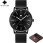 WWOOR Top Brand Luxury Men Waterproof Ultra Thin Gold Watches Men's Quartz Stainless Steel Sports Wrist Watch Male Analog Clock