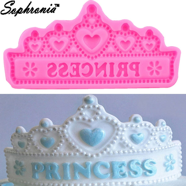 Sophronia DIY Princess Crown Silicone Cake Mold for Chocolate Jelly Baking Mould Sugar Craft Tool Fondant Cake Decorating Tools