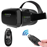 2017 VR SHINECON New 3D Virtual Reality VR Shinecon 3D Glasses Head Mount Movies Games +Bluetooth Controller for For SamsungCOOL