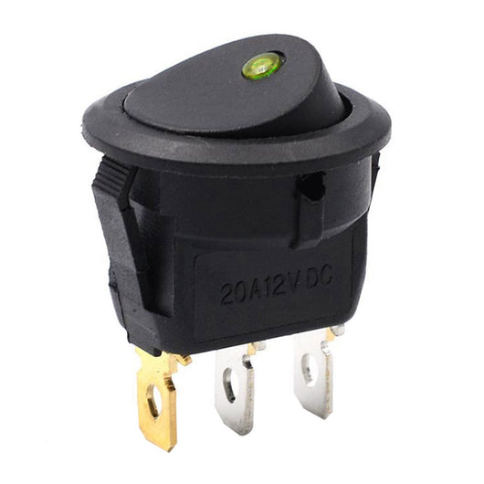Car Auto toggle switch cover	12V 3 Pins LED SPST Rocker Switch Control travel foot yacht rocker switch for Jeep