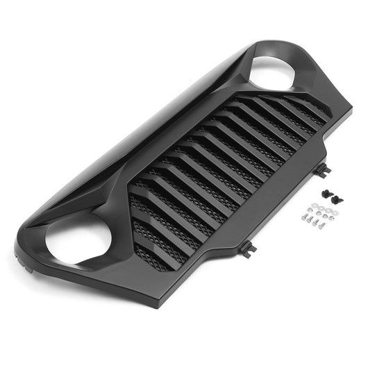 Matte Black Overlay Front Grill Grille For Jeep For Wrangler TJ 1997-2006 Car Styling Auto Accessories 106x46cm ABS Material