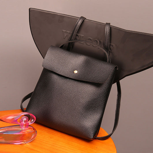 Women Lady Leather Satchel Shoulder Backpack School Rucksack Bags Travel