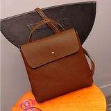 Women Lady Leather Satchel Shoulder Backpack School Rucksack Bags Travel