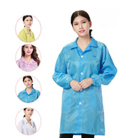 Unisex Medical Clothing Dustproof Anti-static Clothes Work Wear Coat Long Sleeve Men Women Working Uniform H9