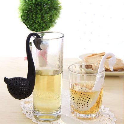 Novelty Tea Infuser Swan Loose Tea Strainer Herb Spice Filter Diffuser