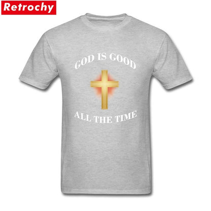 Shirt Full God Is Good All the Time Christian T-shirt Christian Shirt Men T Shirt Design and Printing Cotton Short Sleeve 3XL