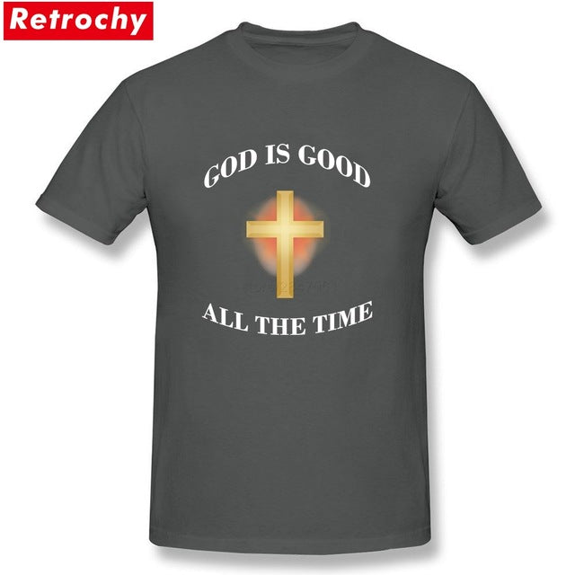 Shirt Full God Is Good All the Time Christian T-shirt Christian Shirt Men T Shirt Design and Printing Cotton Short Sleeve 3XL