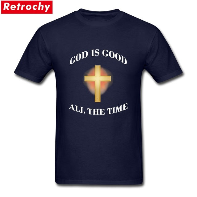 Shirt Full God Is Good All the Time Christian T-shirt Christian Shirt Men T Shirt Design and Printing Cotton Short Sleeve 3XL