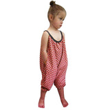 Toddler Kids Baby Girls Straps Printing Rompers Jumpsuits Piece Pants Clothing