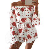 Women Ladies Floral Prints Jumpsuit Clubwear Bodycon Playsuit Romper