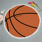 2018 New Summer Large Microfiber Football/Basketball Printed Round Beach Towels With Tassel Circle Bath Towel Serviette De Plage