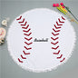 2018 New Summer Large Microfiber Football/Basketball Printed Round Beach Towels With Tassel Circle Bath Towel Serviette De Plage