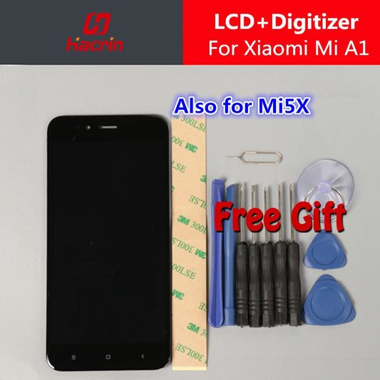 Xiaomi A1 Screen LCD Display Touch Screen 5.5" FHD Test Good Digitizer Assembly Replacement For Xiaomi Mi5X Mi 5X MIA1 Mi A1