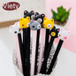 5 pcs/lot Cute cartoon cat phiz student gel pen cute pens material canetas escolar stationery papelaria school office supplies