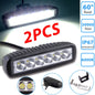 2pcs 18W / 36W LED Work Light Bar Flood Driving Head Lamp Offroad SUV Boat Fog Lights  Fast and Furious