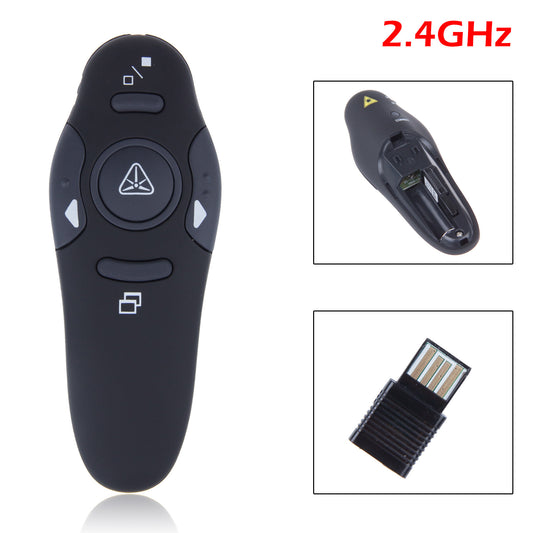 Wireless Presenter with Red Laser Pointers Pen USB RF Remote Control Page Turning PPT Powerpoint Presentation