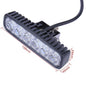 18W 6 LEDs Work Light Bar Flood Spot Driving Lights Offroad Fog Lamp 4WD