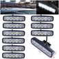 Geruite 18W Work Light LED Lamp Strip Light For Off-road Truck Jeep SUV ATV 12-24V