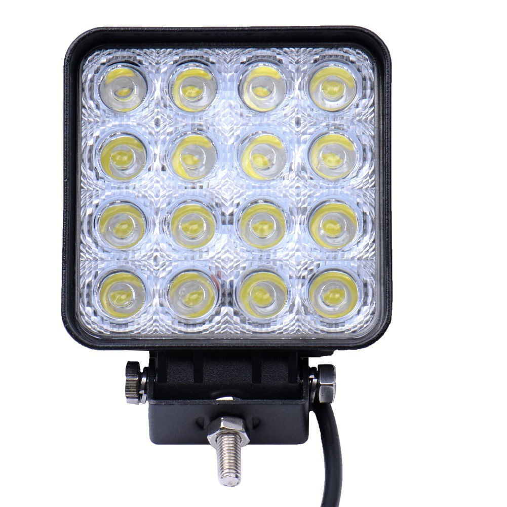 2-6PSC 48W LED Flood Spot Work Light Car Off Road Fog Driving Lamp Truck SUV Lighting