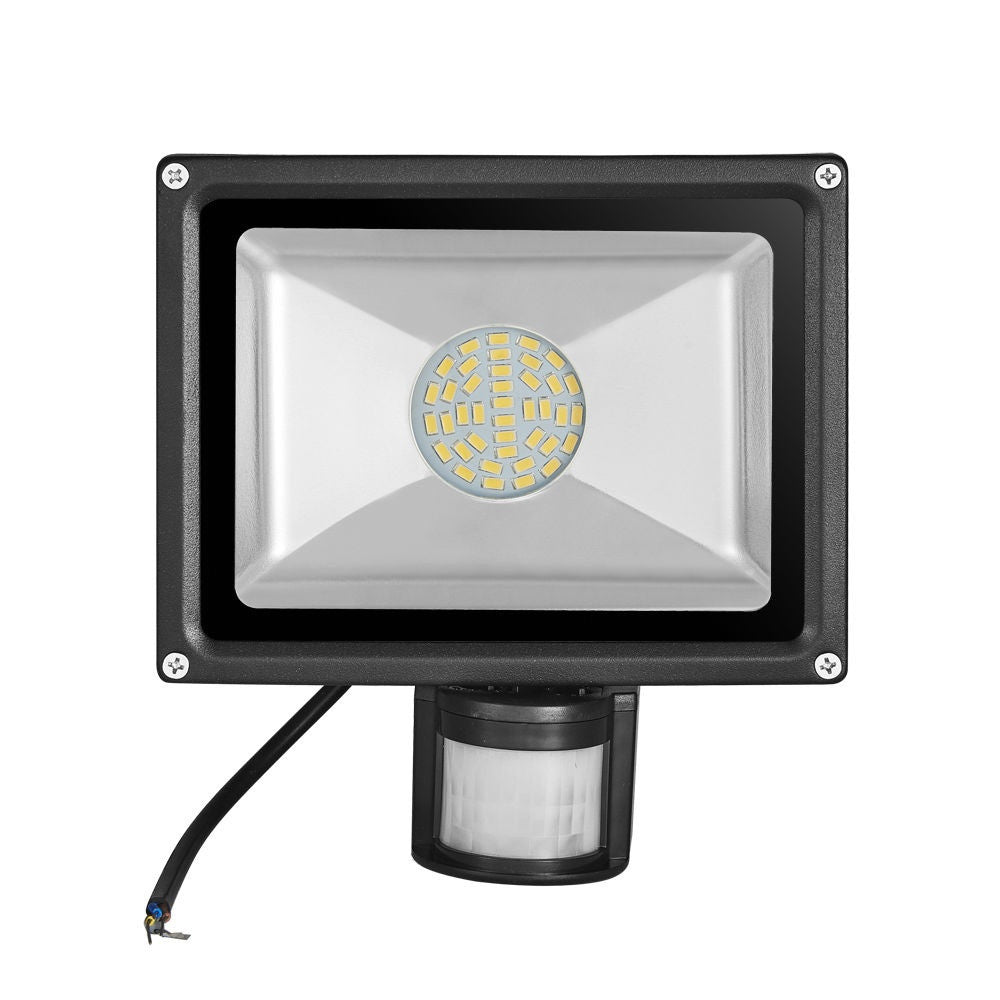 30W LED Flood Light SMD PIR Motion Sensor Garden Spot Lamp Waterproof AC85-265V