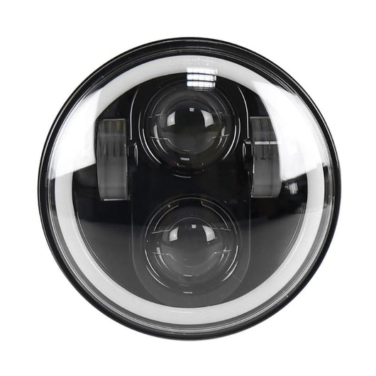 Car RGB Angel Eye Halo Ring Bluetooth Controlled Round LED Fog Lights Headlight Lamp for Jeep Wrangler JK CJ TJ Car Styling