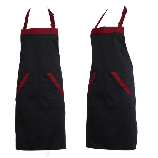 Unisex Aprons with 2 Pockets Halterneck Cooking Baking Aprons Catering Kitchen Cleaning Apron Kitchen Accessories