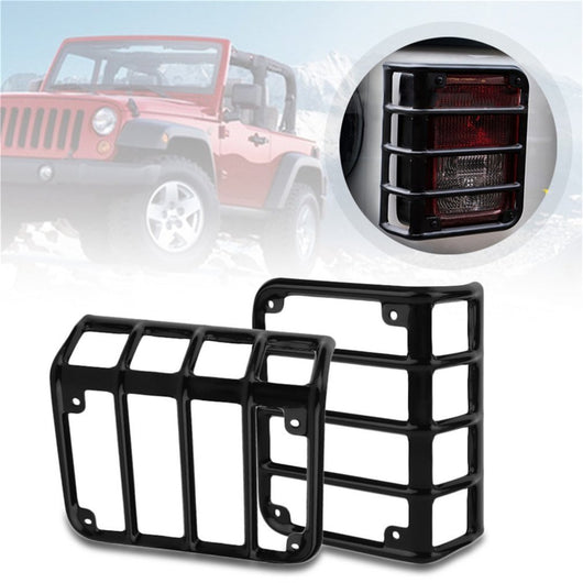 Car Tails Light Rear Lamp Cover Led Light Guard Cover Guards for Headlight For Jeep For Wrangler 07-16 Compatible Automobile Hot