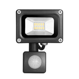 PIR Motion Sensor LED Floodlight 10W Warm/Cool  White SMD Garden Security Flood Lights