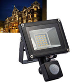 PIR Motion Sensor LED Floodlight 10W Warm/Cool  White SMD Garden Security Flood Lights