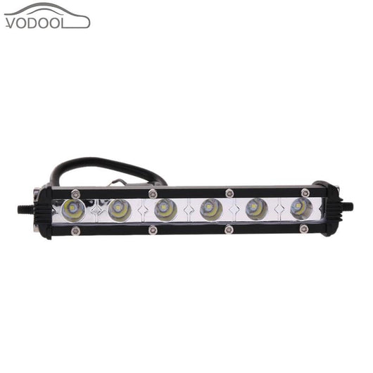 18W Super Bright Car Single Row LED Work Light Bar Light-emitting Diode Flood Spot Combo Roof Lamp for Jeep Wrangler Automobiles