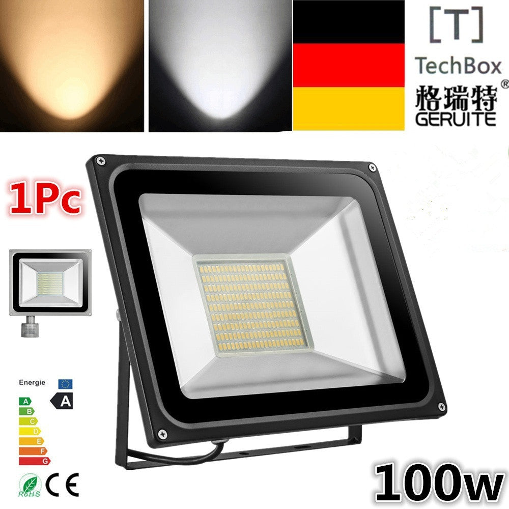 1PC 100W SMD LED Warm White Flood Light Outdoor Lamp Floodlight 220V-240V IP65 Yard