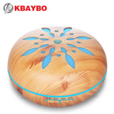 KBAYBO Air Humidifier Essential Oil Diffuser Aroma Lamp Aromatherapy Electric 550ml Aroma Diffuser Mist Maker for Home-Wood