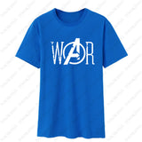 Infinity War Summer Mens T-shirt Black White Top Tees clothing Avengers Letter Print Game Hip Hop Casual T Shirt Man New