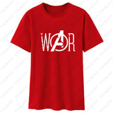Infinity War Summer Mens T-shirt Black White Top Tees clothing Avengers Letter Print Game Hip Hop Casual T Shirt Man New