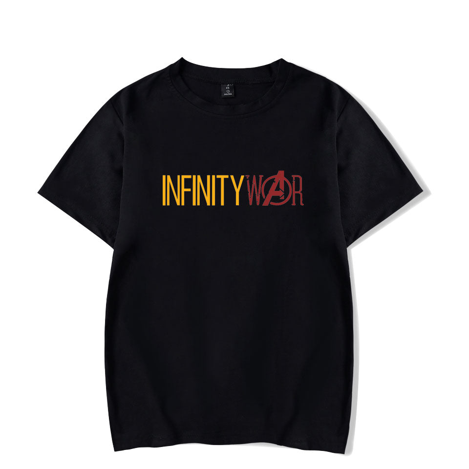 New 2018 Infinity War Summer Mens T-shirt Black White Oversized Brand Tops Tees Clothing Print Hip Hop Avengers Casual T Shirt