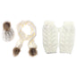 Women's Beanie Hat Scarf Gloves Knitted Warm Autumn Winter Thermal Set