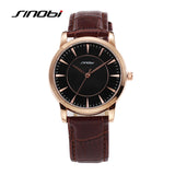SINOBI Mens Watche Brand Luxury Men's Watch Fashion Leather Watch