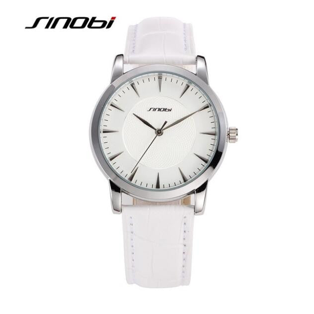 SINOBI Mens Watche Brand Luxury Men's Watch Fashion Leather Watch