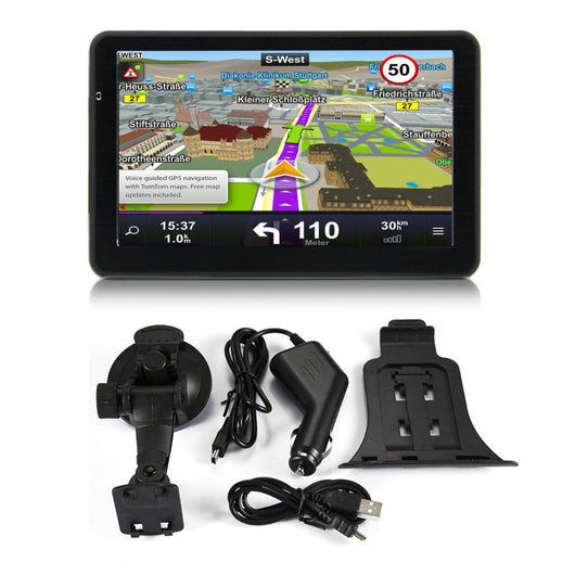 7 inch Car Truck GPS Navigation 256M+8GB Capacitive Screen FM Navigator Reversing Camera Touch Sensor Accurately Position